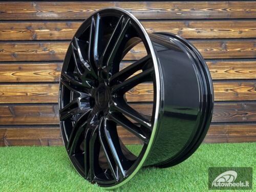 Ratlankis R21x10  5X130  ET  50  71.6  BY476  Black+Polished Lip (BLPL)  For PORCH  (P+Z6+Z2)
