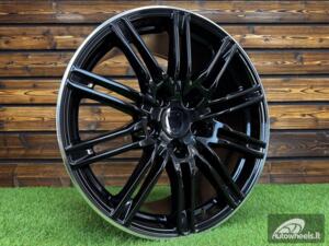 Ratlankis R21x10  5X130  ET  50  71.6  BY476  Black+Polished Lip (BLPL)  For PORCH  (P+Z6+Z2)