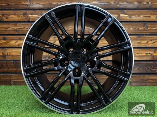 Ratlankis R20x9.5  5X130  ET  50  71.6  BY476  Black+Polished Lip (BLPL)  For PORCH  (Z2)
