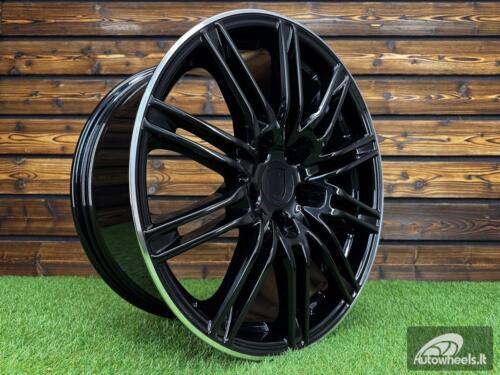 Ratlankis R20x9.5  5X130  ET  50  71.6  BY476  Black+Polished Lip (BLPL)  For PORCH  (Z2)