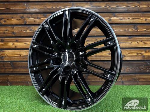 Ratlankis R20x9.5  5X130  ET  50  71.6  BY476  Black+Polished Lip (BLPL)  For PORCH  (Z2)