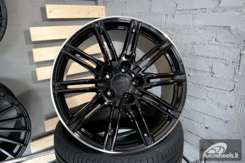 Ratlankis R18x8  5X130  ET  50  71.6  BY476  Black+Polished Lip (BLPL)  For PORCH  (Z2)