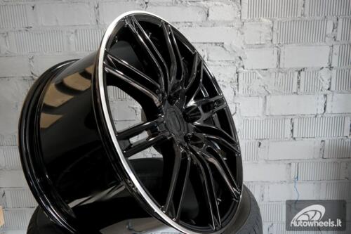 Ratlankis R18x8  5X130  ET  50  71.6  BY476  Black+Polished Lip (BLPL)  For PORCH  (Z2)