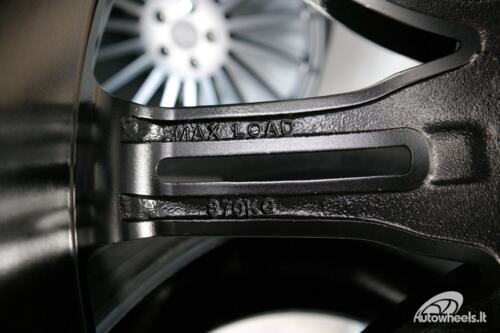 Ratlankis R18x8  5X130  ET  50  71.6  BY476  Black+Polished Lip (BLPL)  For PORCH  (Z2)