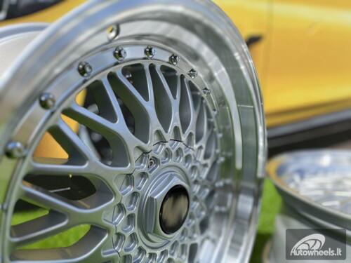 Ratlankis R17x7.5  8X100/108  ET  35  73.1  BY479  Silver+Polished Lip (SP)  For RACIN  (Z1)  (Style BBS)