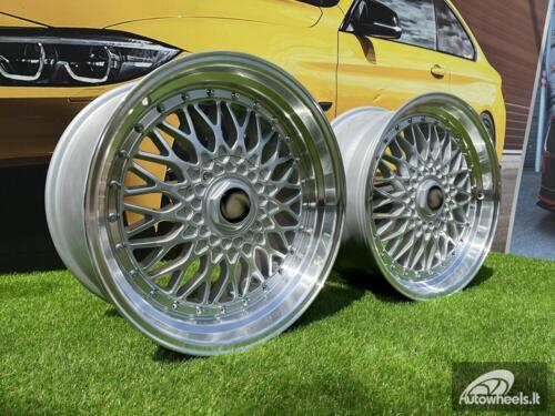 Ratlankis R18x8  10X112/120  ET  35  72.6  BY479  (XF135)  Silver+Polished Lip (SP)  For RACIN  (R)  (BBS Style Front+Rear)