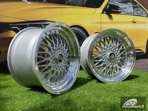 Ratlankis R18x8  10X112/120  ET  35  72.6  BY479  (XF135)  Silver+Polished Lip (SP)  For RACIN  (R)  (BBS Style Front+Rear)