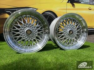 Ratlankis R18x8  10X112/120  ET  35  72.6  BY479  (XF135)  Silver+Polished Lip (SP)  For RACIN  (R)  (BBS Style Front+Rear)