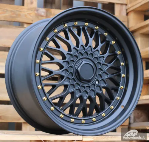 Ratlankis R18x9.5  10X112/120  ET  20  74.1  BY479  (XF135)  Black Matt (BM)  For RACIN  (K4)  ( BBS Style)