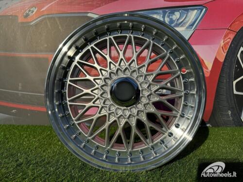 Ratlankis R15x7  8X100/108  ET  25  73.1  BY479  (LU247)  Silver+Polished Lip (SP)  For RACIN  (P1+R)  (BBS Style)