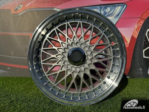 Ratlankis R15x7  8X100/108  ET  25  73.1  BY479  (LU247)  Silver+Polished Lip (SP)  For RACIN  (R)  (BBS Style)