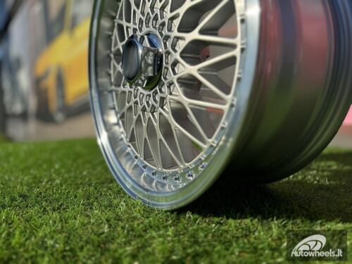 Ratlankis R15x8  8X100/114  ET  20  73.1  BY479  (LU247)  Silver+Polished Lip (SP)  For RACIN  (P1)  (BBS Style)