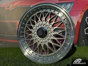 Ratlankis R15x8  8X100/114  ET  20  73.1  BY479  (LU247)  Silver+Polished Lip (SP)  For RACIN  (P1)  (BBS Style)