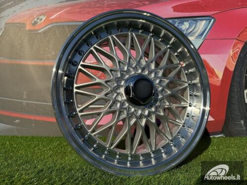 Ratlankis R15x8  8X100/114  ET  20  73.1  BY479  (LU247)  Silver+Polished Lip (SP)  For RACIN  (R+Z5)  (BBS Style)