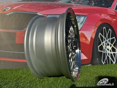 Ratlankis R15x8  8X100/114  ET  20  73.1  BY479  (LU247)  Silver+Polished Lip (SP)  For RACIN  (R+Z5)  (BBS Style)