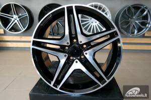 Ratlankis R19x8.5  5X112  ET  43  66.6  BY496  Black Polished (MB)  For MER  (P)  (Rear+Front)