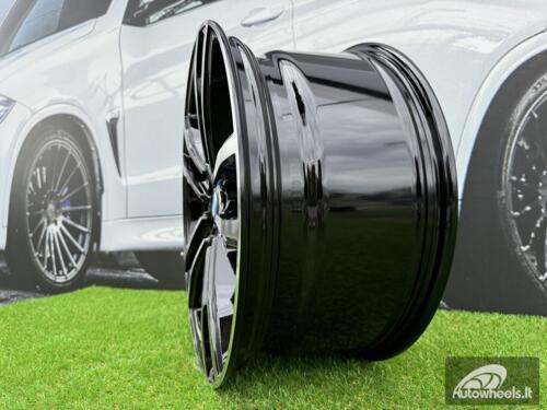 Ratlankis R20x11  5X120  ET  37  74.1  BY588  (DLJ588)  Black Polished (MB)  For BMW  (P+Z3)  (Rear+Front)