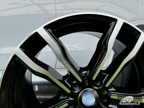 Ratlankis R20x11  5X120  ET  37  74.1  BY588  (DLJ588)  Black Polished (MB)  For BMW  (P+Z3)  (Rear+Front)
