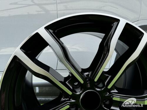 Ratlankis R20x11  5X120  ET  37  74.1  BY588  (DLJ588)  Black Polished (MB)  For BMW  (P+Z3)  (Rear+Front)