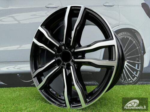 Ratlankis R21x10.5  5X120  ET  45  74.1  BY588  (DLJ588)  Black Polished (MB)  For BMW  (Z4+Z2)  (Rear+Front)