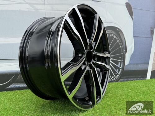Ratlankis R21x10.5  5X120  ET  45  74.1  BY588  (DLJ588)  Black Polished (MB)  For BMW  (Z4+Z2)  (Rear+Front)