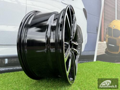Ratlankis R21x10.5  5X120  ET  45  74.1  BY588  (DLJ588)  Black Polished (MB)  For BMW  (Z4+Z2)  (Rear+Front)