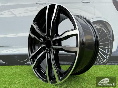 Ratlankis R21x11.5  5X120  ET  38  74.1  BY588  (DLJ588)  Black Polished (MB)  For BMW  (Z4)  (Rear+Front)