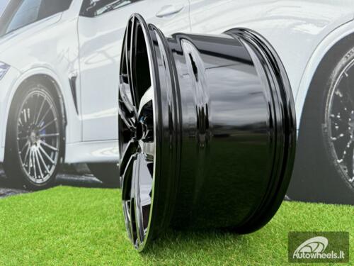 Ratlankis R21x11.5  5X120  ET  38  74.1  BY588  (DLJ588)  Black Polished (MB)  For BMW  (Z4)  (Rear+Front)