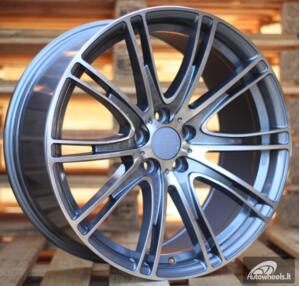 Ratlankis R19x9.5  5X120  ET  38  72.6  BY599  Grey Polished (MG)  For BMW  (K7)  ((Rear+Front))