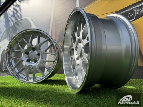 Ratlankis R18x8  5X120  ET  35  72.6  BY773  Silver+Polished Lip (SP)  For BMW  (Z1)  (Rear+Front)