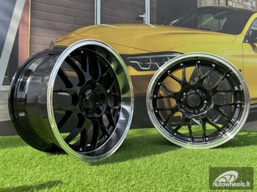 Ratlankis R18x8  5X120  ET  20  74.1  BY773  Black+Polished Lip (BLPL)  For BMW  (Z1+Z3+Z6)  (REAR+FRONT)