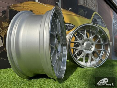 Ratlankis R17x7.5  5X120  ET  35  72.6  BY773  Silver+Polished Lip (SP)  For BMW  (Z2+Z4)  (Style BBS)