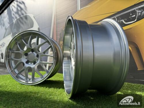 Ratlankis R17x7.5  5X120  ET  35  72.6  BY773  Silver+Polished Lip (SP)  For BMW  (Z2+Z4)  (Style BBS)