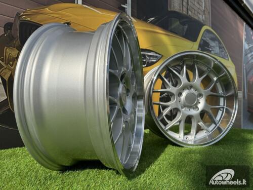 Ratlankis R17x7.5  5X120  ET  35  72.6  BY773  Silver+Polished Lip (SP)  For BMW  (Z3)  (Style BBS)