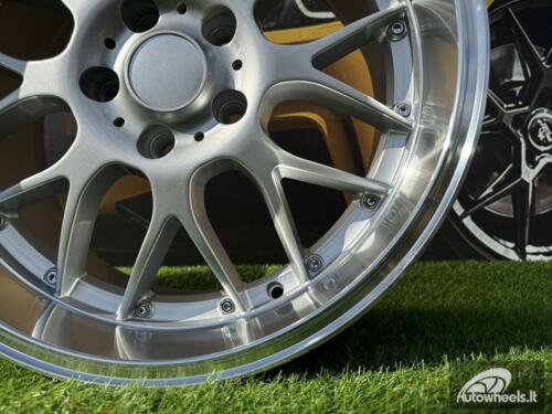 Ratlankis R18x9  5X120  ET  20  74.1  BY773  Silver+Polished Lip (SP)  For BMW  (Z6)  (Rear+Front)