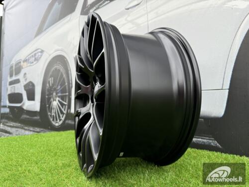 Ratlankis R18x9  5X120  ET  38  72.6  BY956  Black Half Matt (BLHM)  For BMW  (P+Z2+Z1)  (Rear+Front)