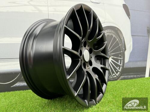 Ratlankis R18x9  5X120  ET  38  72.6  BY956  Black Half Matt (BLHM)  For BMW  (P+Z2+Z1)  (Rear+Front)