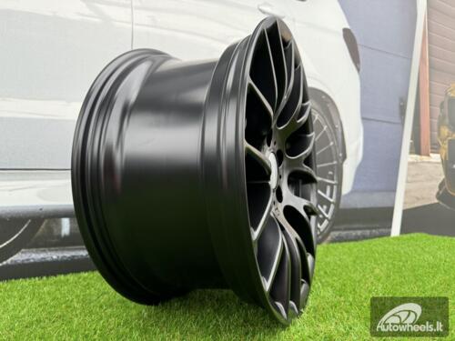 Ratlankis R18x9  5X120  ET  38  72.6  BY956  Black Half Matt (BLHM)  For BMW  (P+Z2+Z1)  (Rear+Front)