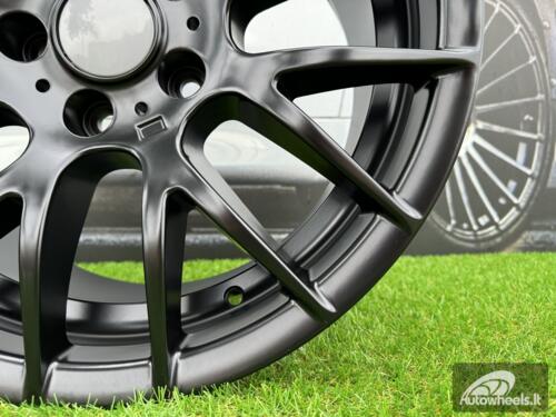 Ratlankis R18x9  5X120  ET  38  72.6  BY956  Black Half Matt (BLHM)  For BMW  (P+Z2+Z1)  (Rear+Front)