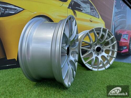 Ratlankis R18x9  5X120  ET  38  72.6  BY956  Silver Shining (SS)  For BMW  (Z1)  (Rear+Front)