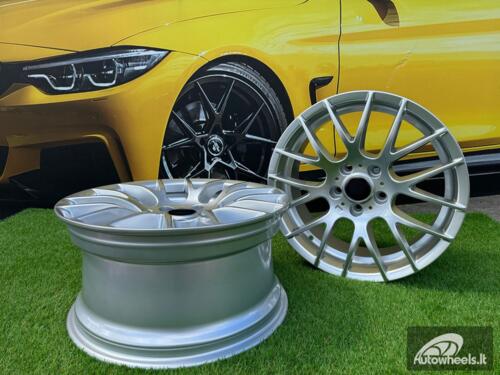 Ratlankis R18x9  5X120  ET  38  72.6  BY956  Silver Shining (SS)  For BMW  (Z2)  (Rear+Front)