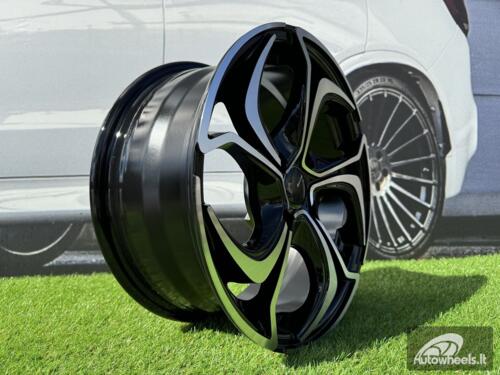 Ratlankis R14x5.5  5X100  ET  40  60.1  BY980  Black Polished (MB)  For RACIN  (Z1)