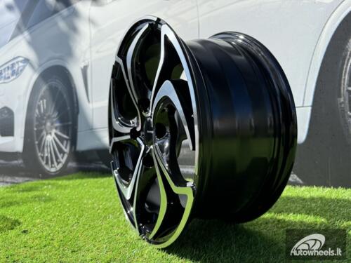 Ratlankis R14x5.5  4X100  ET  40  60.1  BY980  (LU1235)  Black Polished (MB)  For RACIN  (Z5)