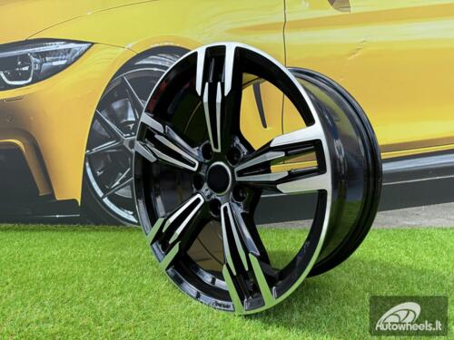 Ratlankis R19x9.5  5X120  ET  38  72.6  BY983  Black Polished (MB)  For BMW  (P+Z3)  (Rear+Front)