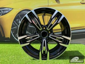 Ratlankis R20x8.5  5X120  ET  33  72.6  BY983  Black Polished (MB)  For BMW  (Z6)  (REAR+FRONT)