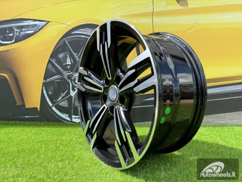 Ratlankis R18x8.5  5X120  ET  35  72.6  BY983  (BK5730)  Black Polished (MB)  For BMW  (P2)