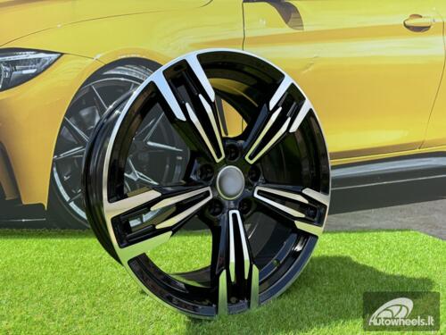 Ratlankis R18x8.5  5X120  ET  35  72.6  BY983  (BK5730)  Black Polished (MB)  For BMW  (P2+Z4)
