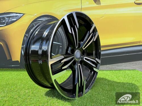 Ratlankis R18x8.5  5X120  ET  35  72.6  BY983  (BK5730)  Black Polished (MB)  For BMW  (P2+Z4)