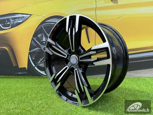 Ratlankis R18x8.5  5X120  ET  35  72.6  BY983  (BK5730)  Black Polished (MB)  For BMW  (P2+Z4)