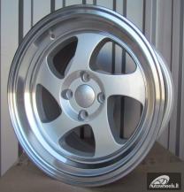 Ratlankis R15x8  8X100/108  ET  20  73.1  BY986  Silver+Polished Lip (SP)  For RACIN  (A)  (STYLE JAPAN RACING)